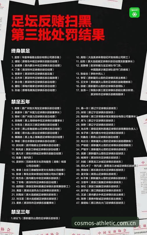 中国足协第三批禁足名单深度评测：星空综合平台视角下的足球反腐全景分析